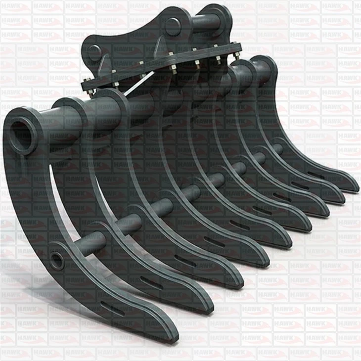 Excavator Lawn Rake