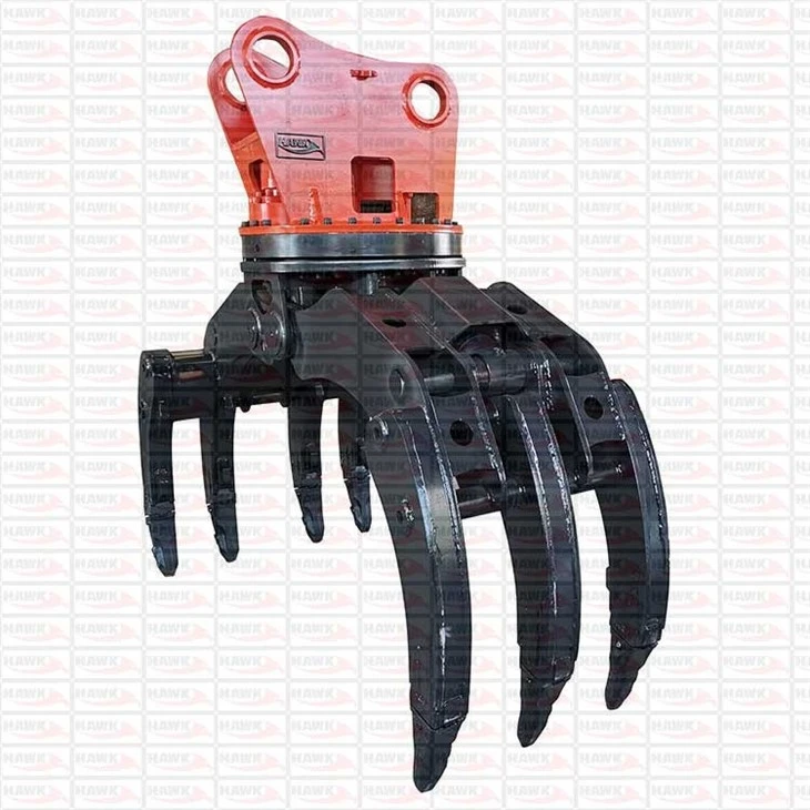 Cylinder Excavator Attachment Hydraulic Grapple
